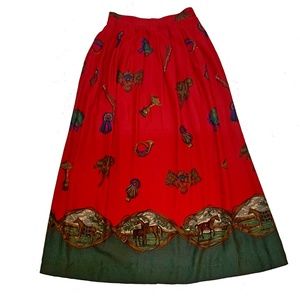 Susan Bristol Equestrian Maxi Skirt C16
